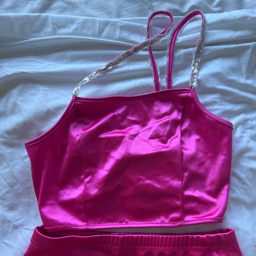 Pink two set skirt and crop top!